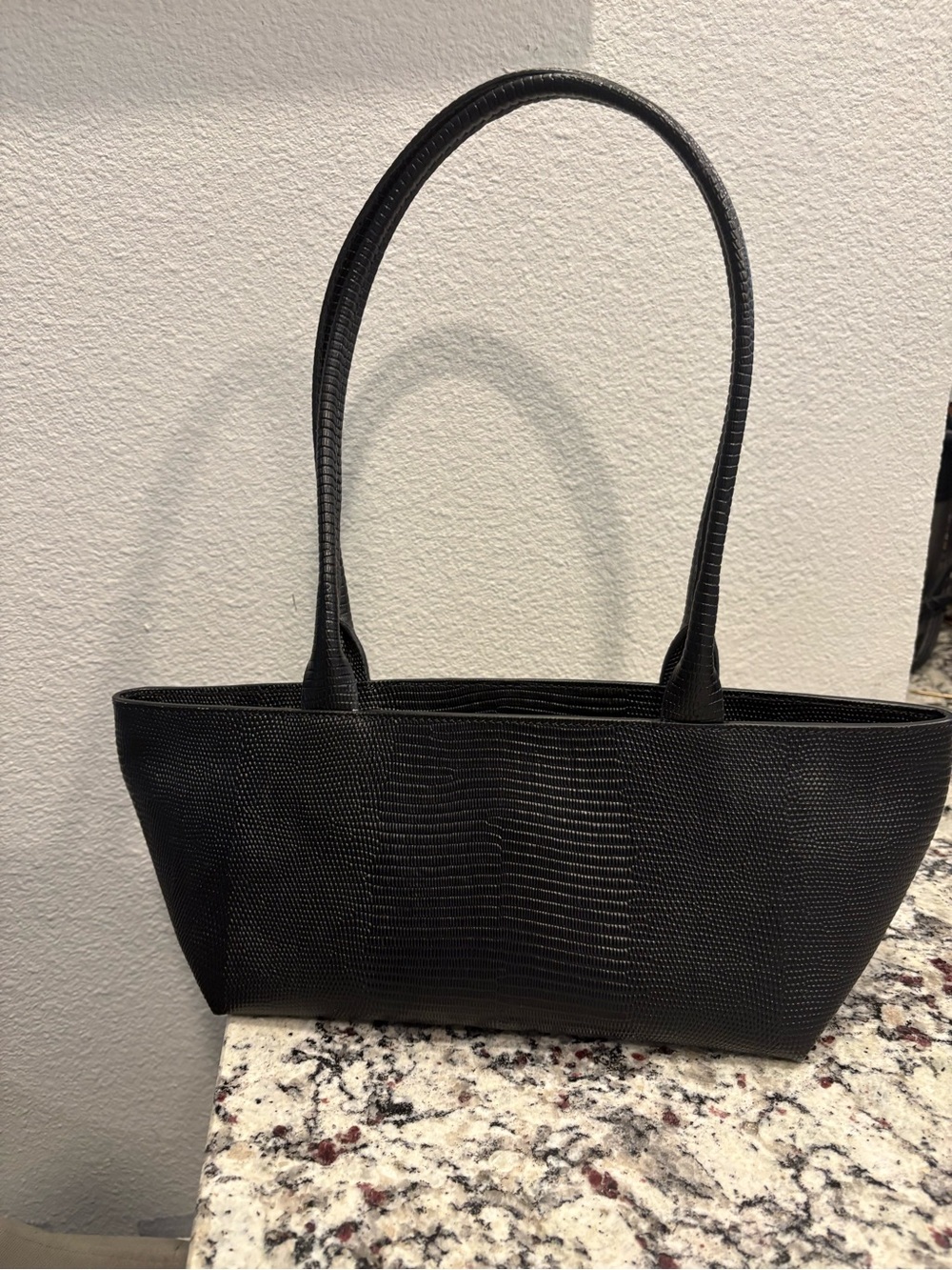 Demellier The New York Lizard Embossed East West Bag - Picture 4 of 10